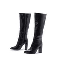 Pink Croc Knee High Boots Plus Size