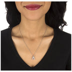 Pink Ribbon Cure Pewter Necklace
