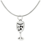 Wine Glass Sterling Necklace